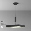 Миниатюра фото потолочный светодиодный светильник maytoni zon c032cl-90w3k-sq-b | 220svet.ru